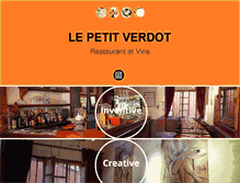 Tablet Screenshot of lepetitverdot.fr